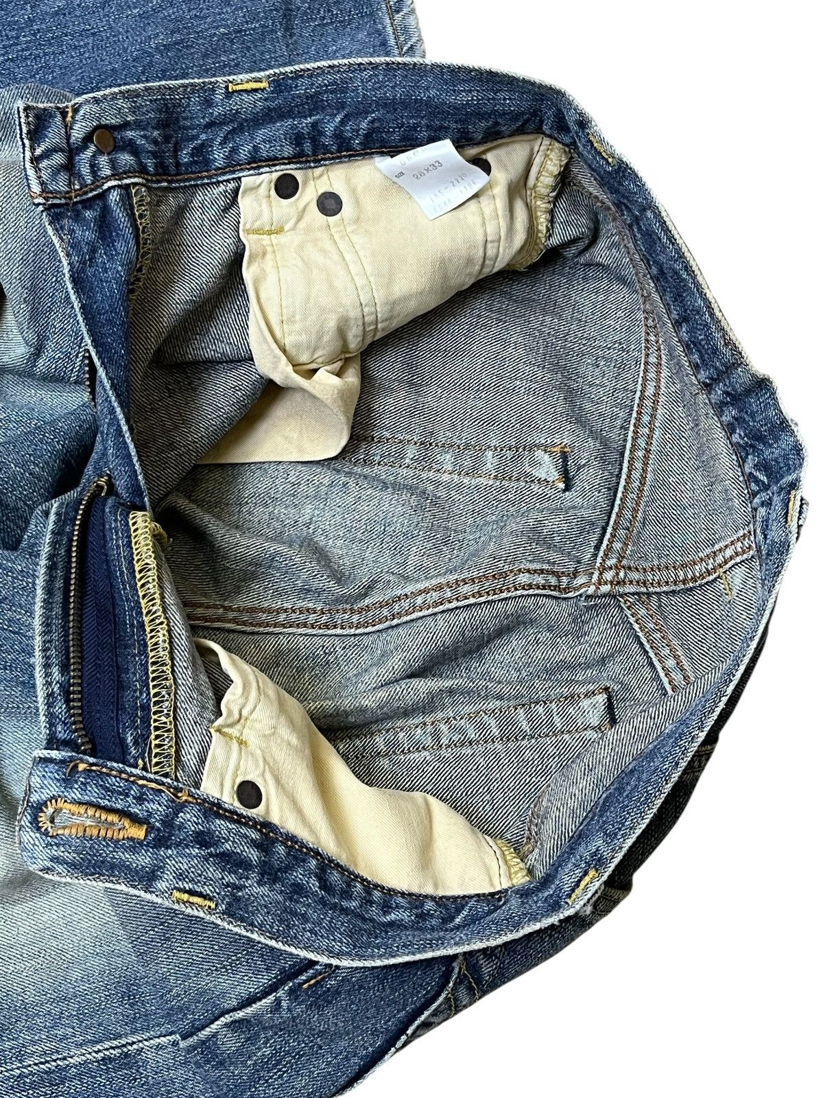 Edwin Vintage EDWIN 505 ZX button fly dirty redline selvedge jeans Size US 28 / EU 44 - 12 Thumbnail
