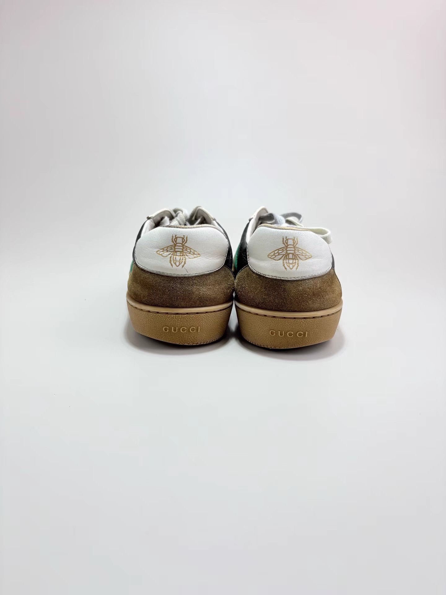 Gucci GUCCI G74 Black and Green Retro Sneakers K1 Size US 7.5 / EU 40-41 - 3 Thumbnail