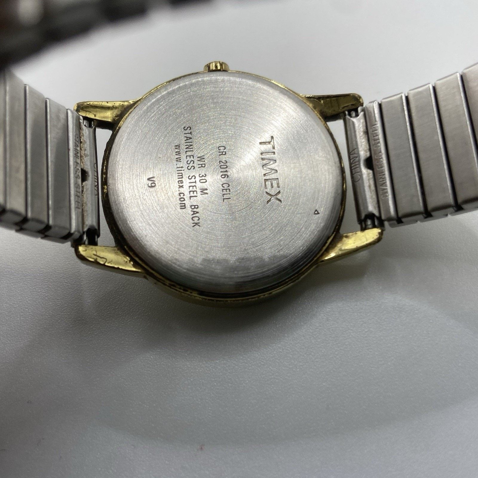Timex Timex Watch Men Indiglo 35mm Silver Gold Two Tone Untested Size ONE SIZE - 4 Thumbnail