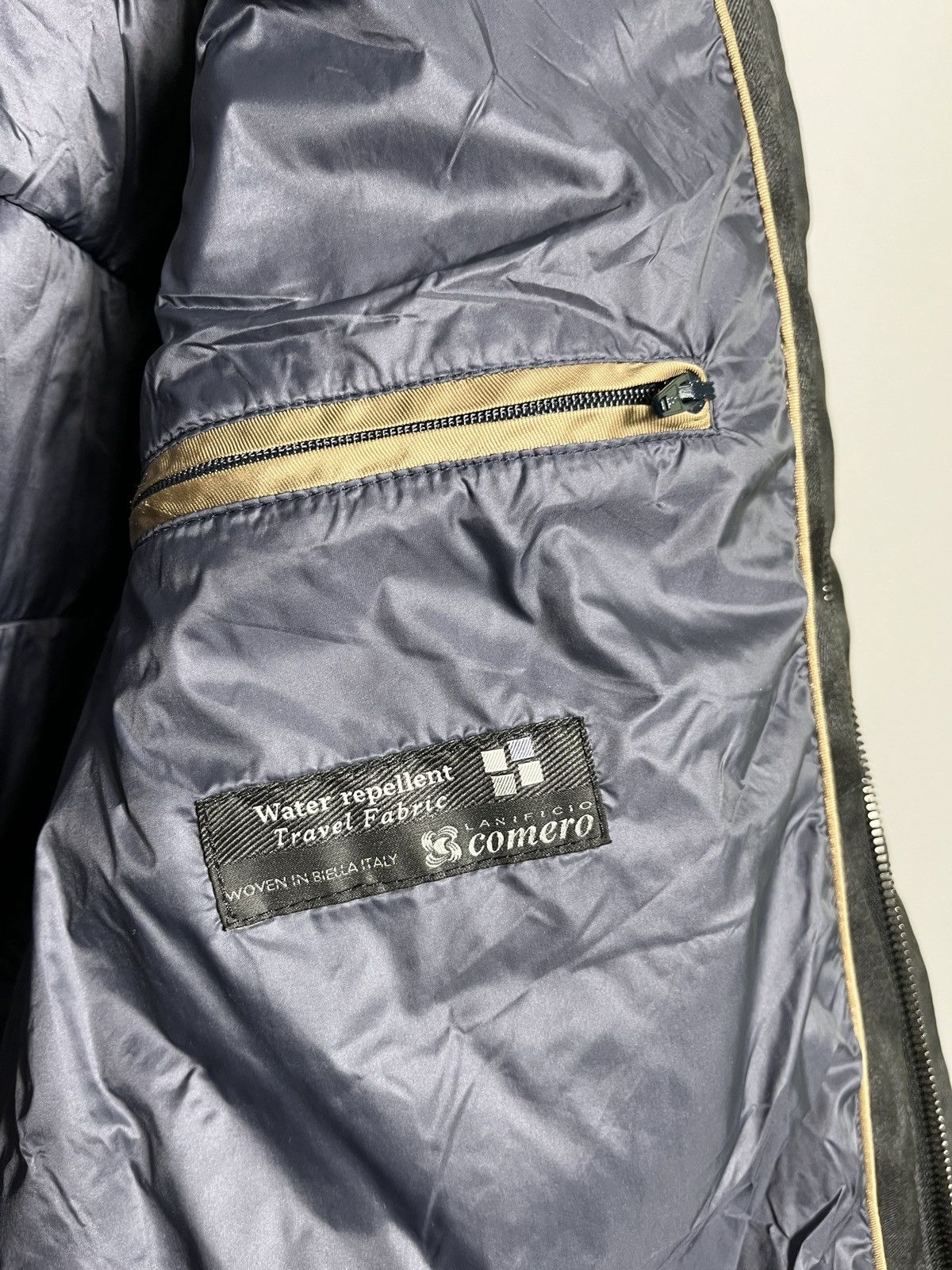 Gimo's gimos lanificio comero mens jacket wool grey coat full zip Size US L / EU 52-54 / 3 - 12 Thumbnail