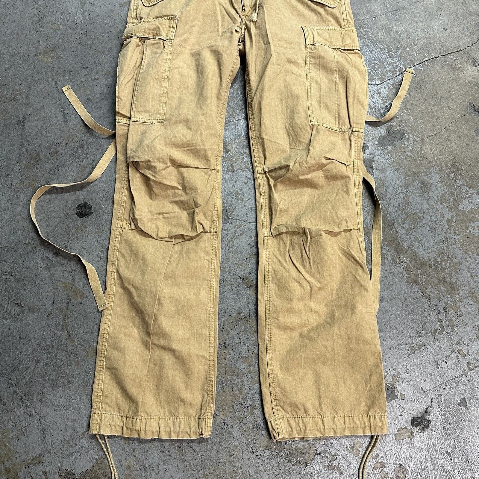 Polo Ralph Lauren × Vintage Vintage Polo Ralph Lauren Tan Cargo Pants 34x34 Army Size US 34 / EU 50 - 3 Thumbnail