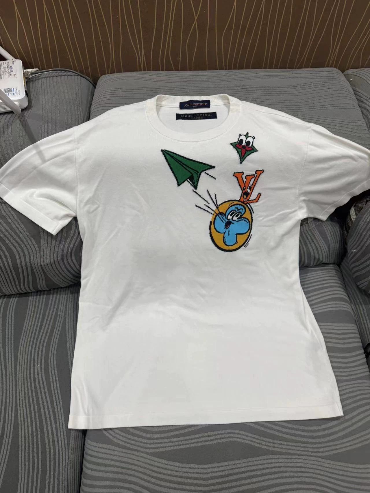 Louis Vuitton White Graphic Short Sleeve T-Shirt Size US XXL / EU 58 / 5 - 1 Thumbnail