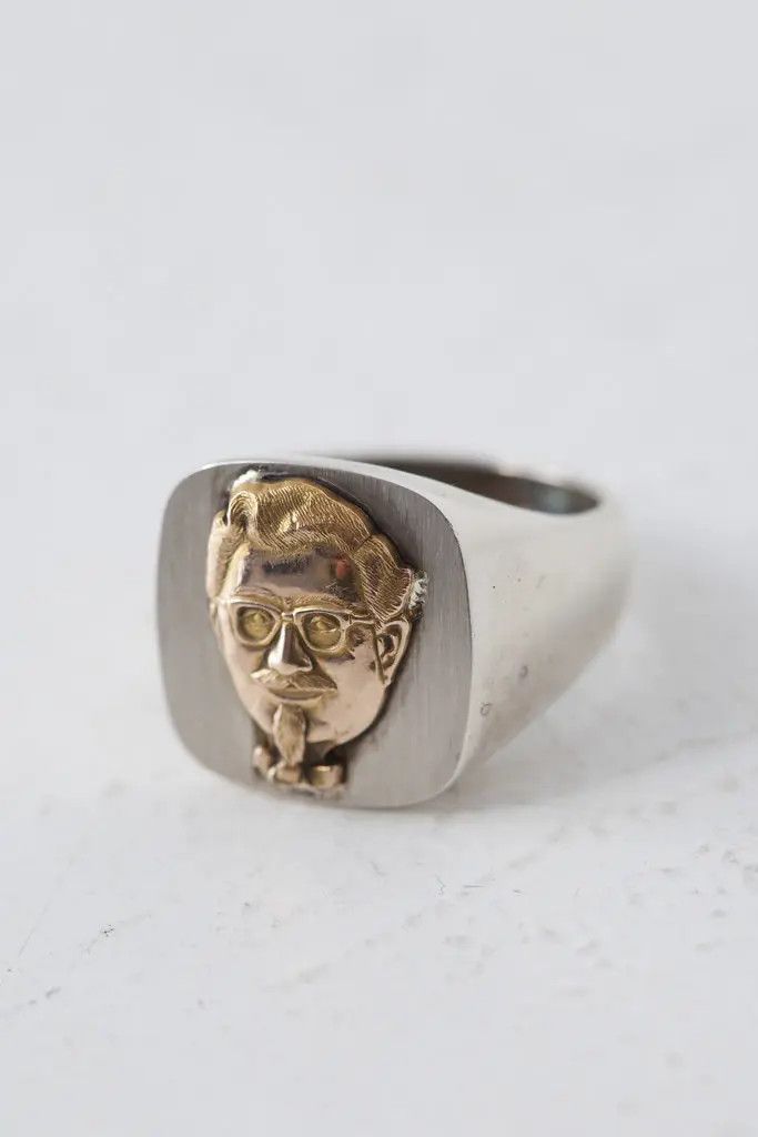 Vintage KFC Colonel Sanders 10k silver ring Size ONE SIZE - 3 Thumbnail