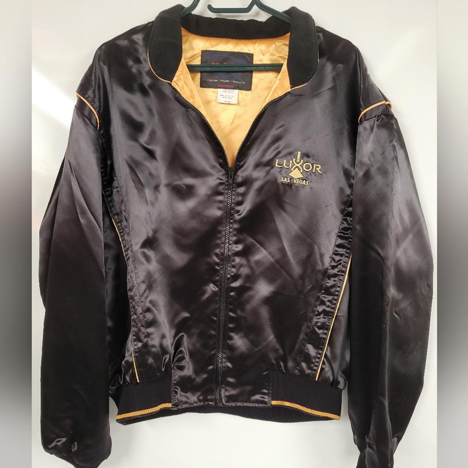Other Vintage Luxor Las Vegas Bomber XL Black Satin Casino 90s USA Size US XL / EU 56 / 4 - 2 Thumbnail