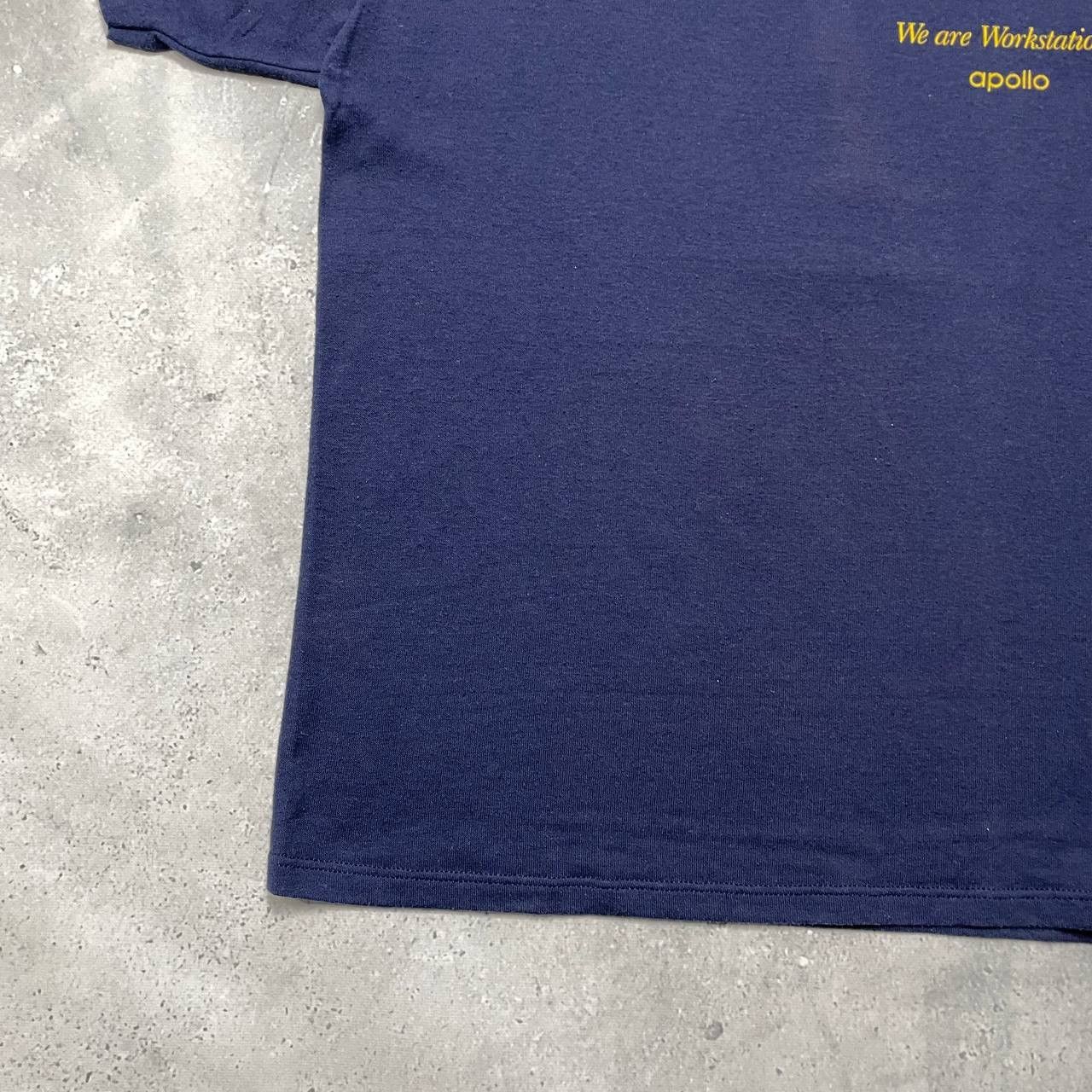 Vintage Vintage 80s Apollo Computer Corporate Promo T Shirt Blue M/L Size US M / EU 48-50 / 2 - 10 Thumbnail