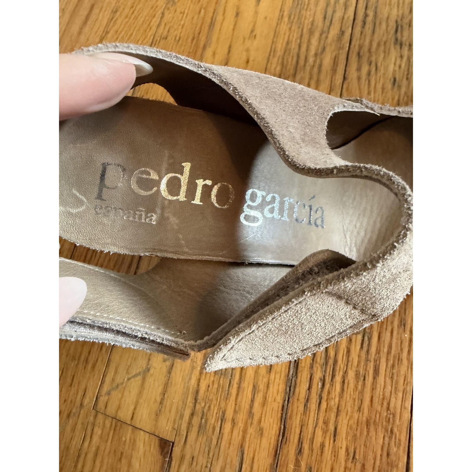 Pedro Garcia Pedro Garcia Shoes Sandals Womens Size 8 Beige Suede Size US 8 / IT 38 - 2 Thumbnail