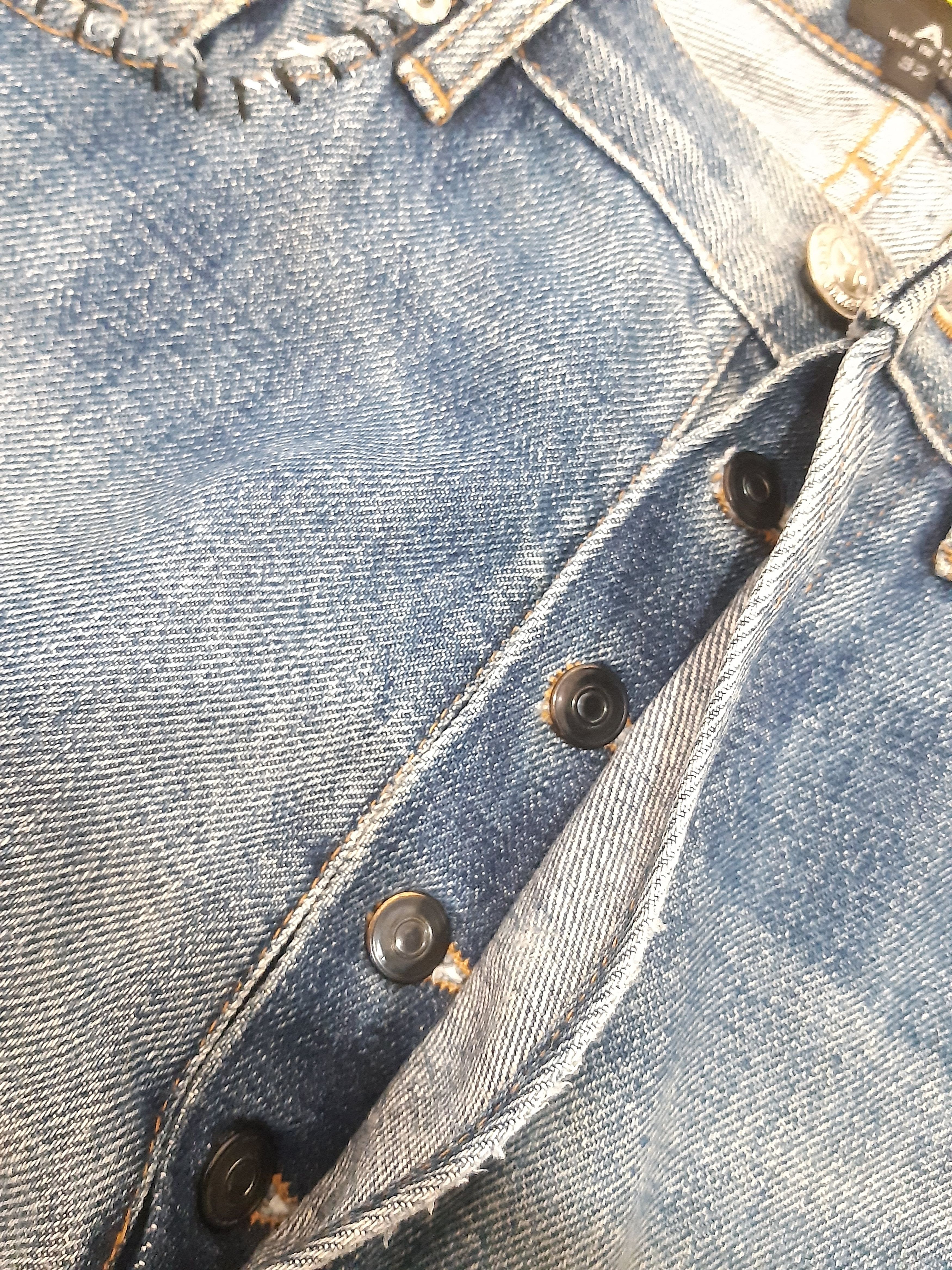 A.P.C. APC Jeans Patchworks Vintage Distressed Size US 31 - 12 Thumbnail