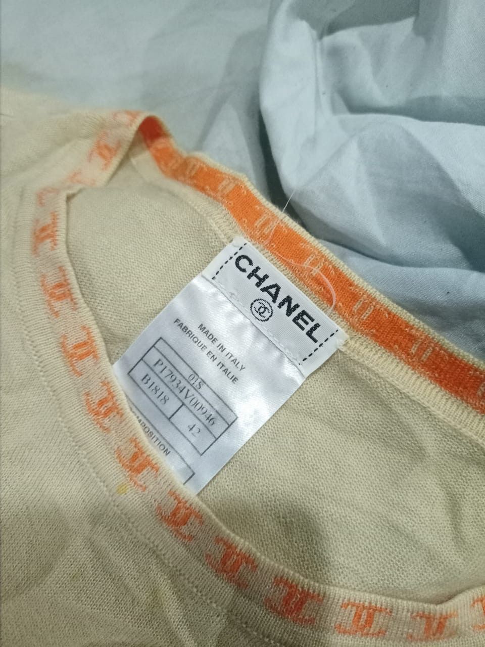 Chanel Archival CHANEL 2001S Cashmere Logo Trim Knit Tank TopSize42 Size M / US 6-8 / IT 42-44 - 4 Thumbnail