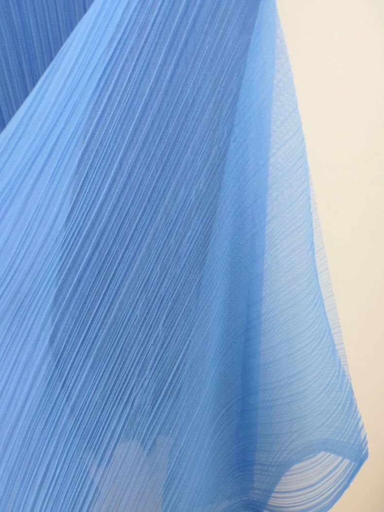 Issey Miyake Issey Miyake size:3 Blue chiffon dress Size XS / US 0-2 / IT 36-38 - 2 Thumbnail