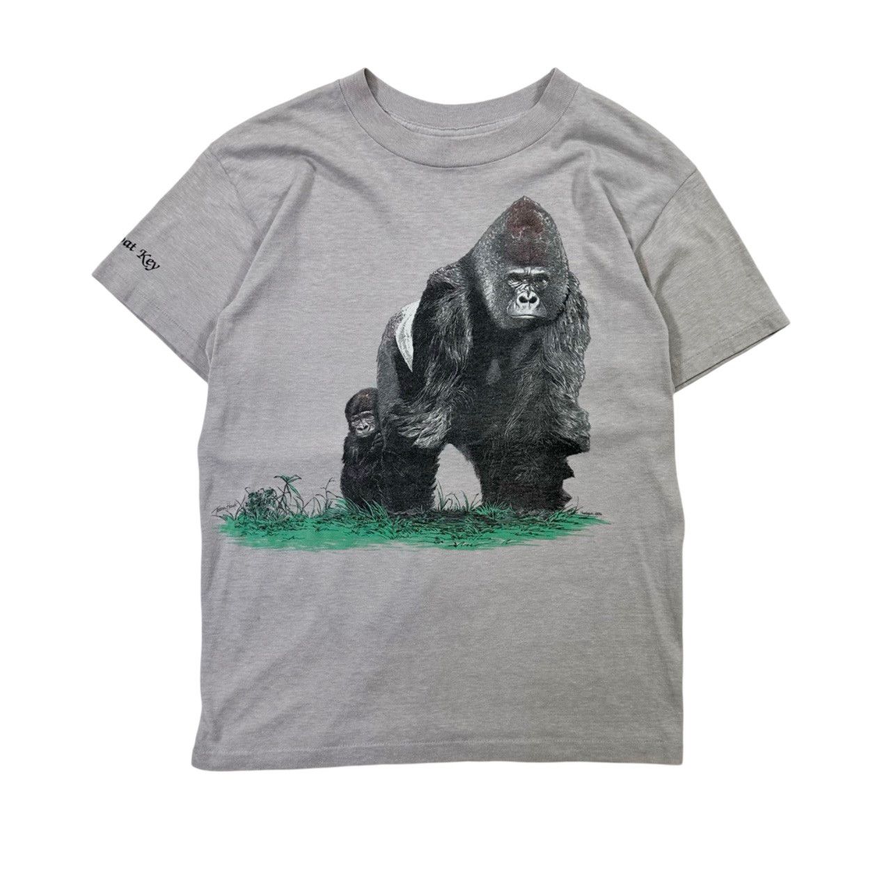 Vintage Vintage 80s Harlequin Gorillas Nature Graphic T Shirt Size US S / EU 44-46 / 1 - 1 Thumbnail