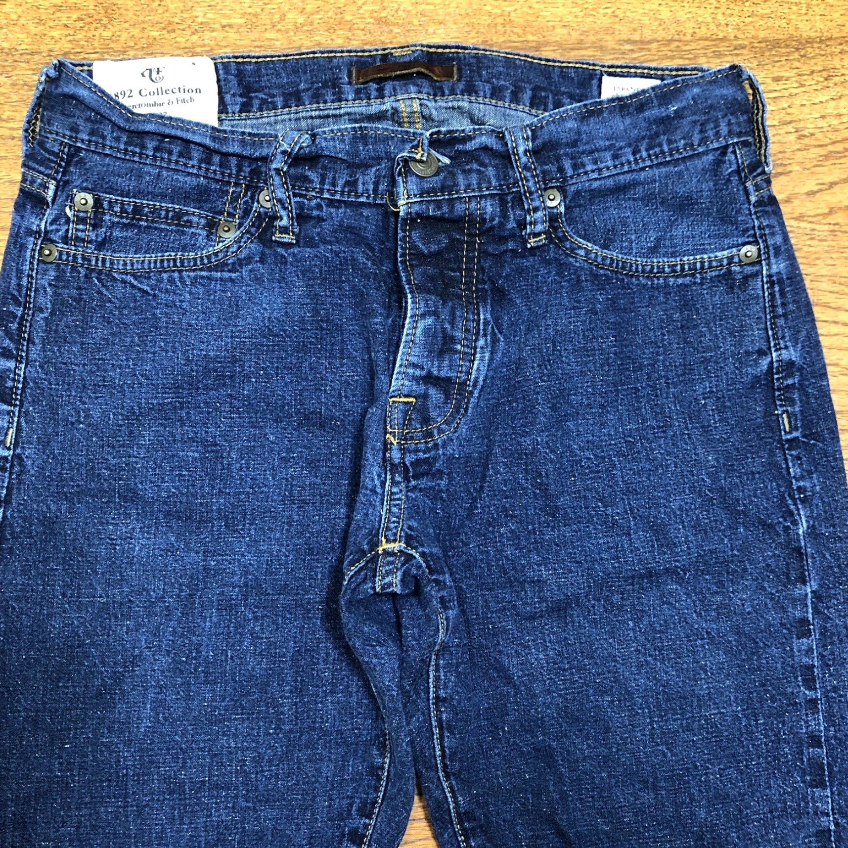 Abercrombie & Fitch Abercrombie & Fitch Jeans Selvedge Straight Japanese Denim 5-Pocket Button Blue 90s Mens 30x32 Vintage No Size US 30 / EU 46 - 3 Thumbnail