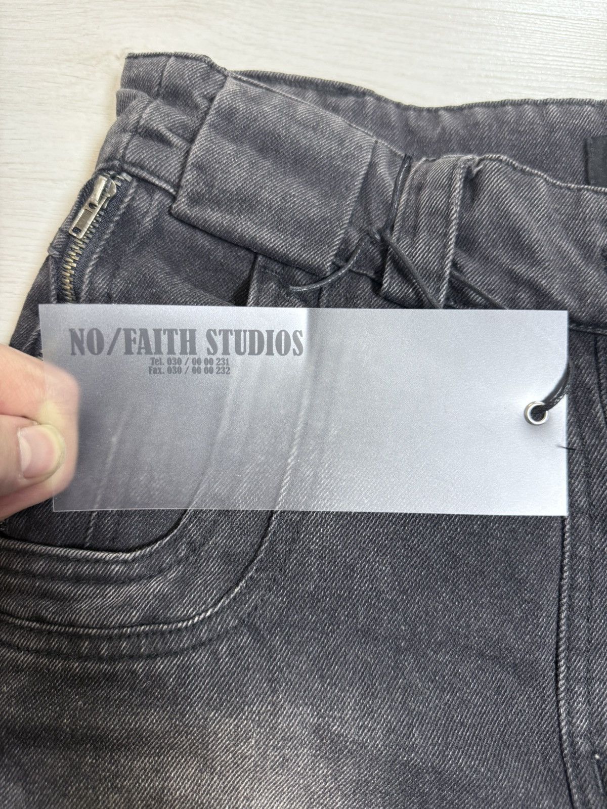 No Faith Studios NO FAITH STUDIOS Heavy Wave Denim Jeans Size US 34 / EU 50 - 7 Thumbnail