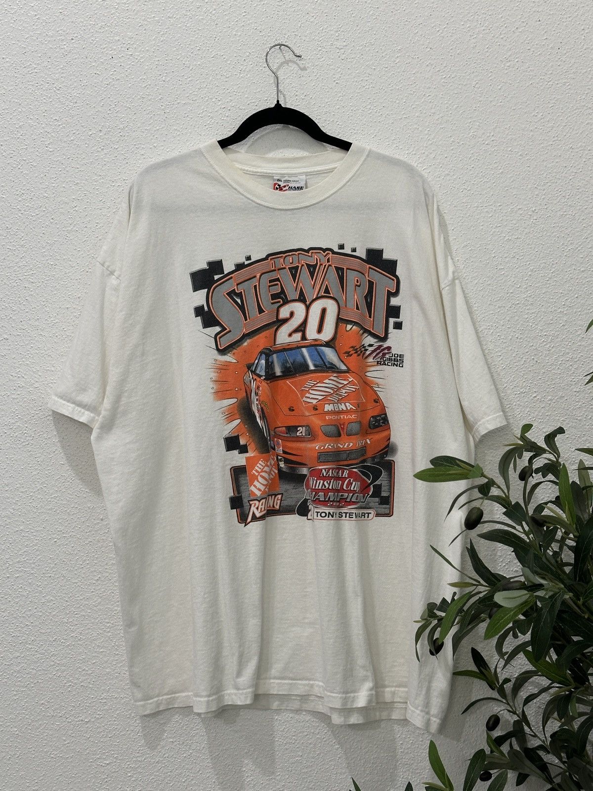 NASCAR Vintage 2002 Tony Stewart NASCAR TShirt Chase Authentics 2XL Size US XXL / EU 58 / 5 - 1 Thumbnail