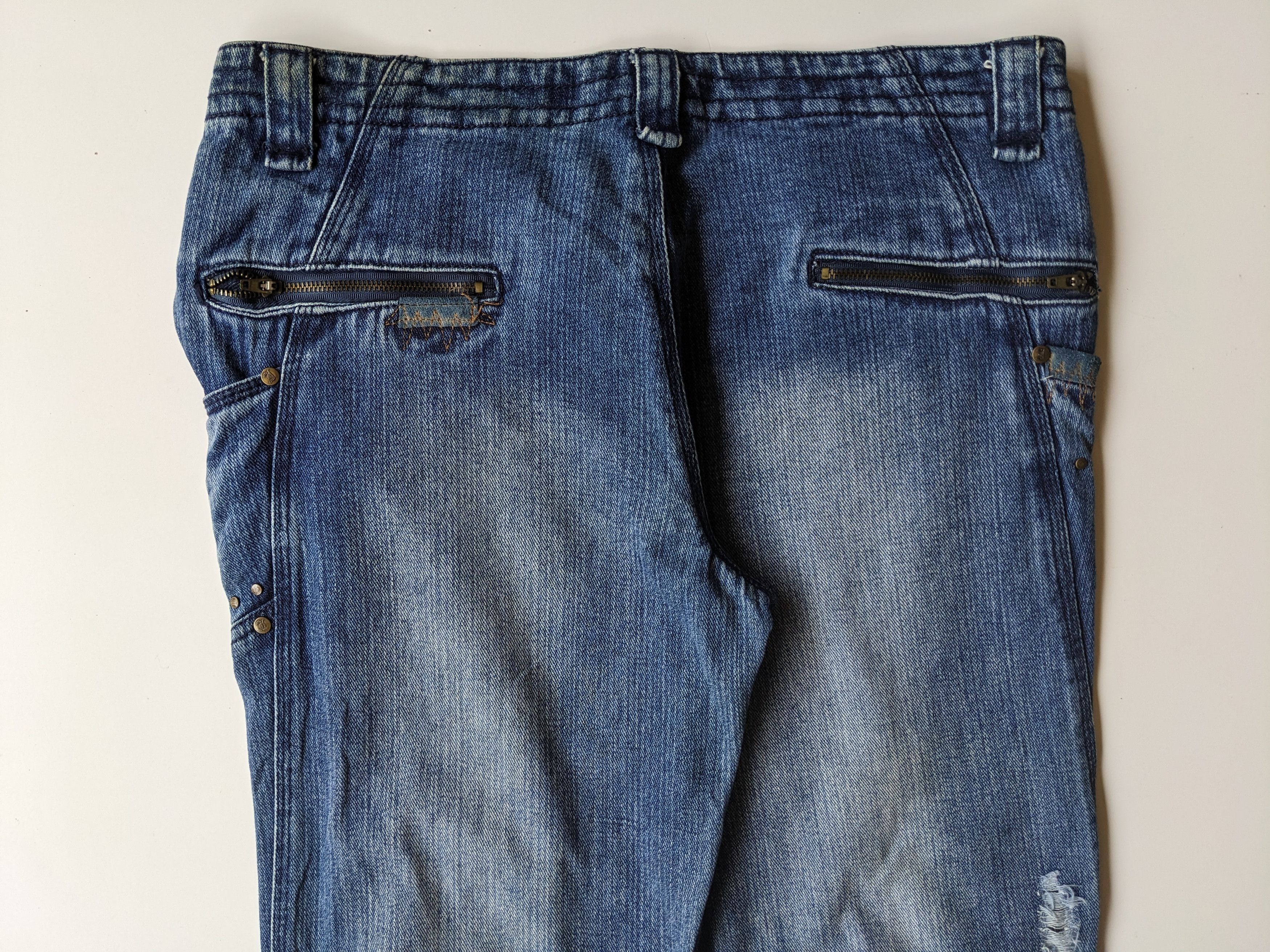 GOSTAR DE FUGA × If Six Was Nine × Japanese Brand Acid Jazz Men patchwork clawmark jeans Size US 33 - 5 Thumbnail