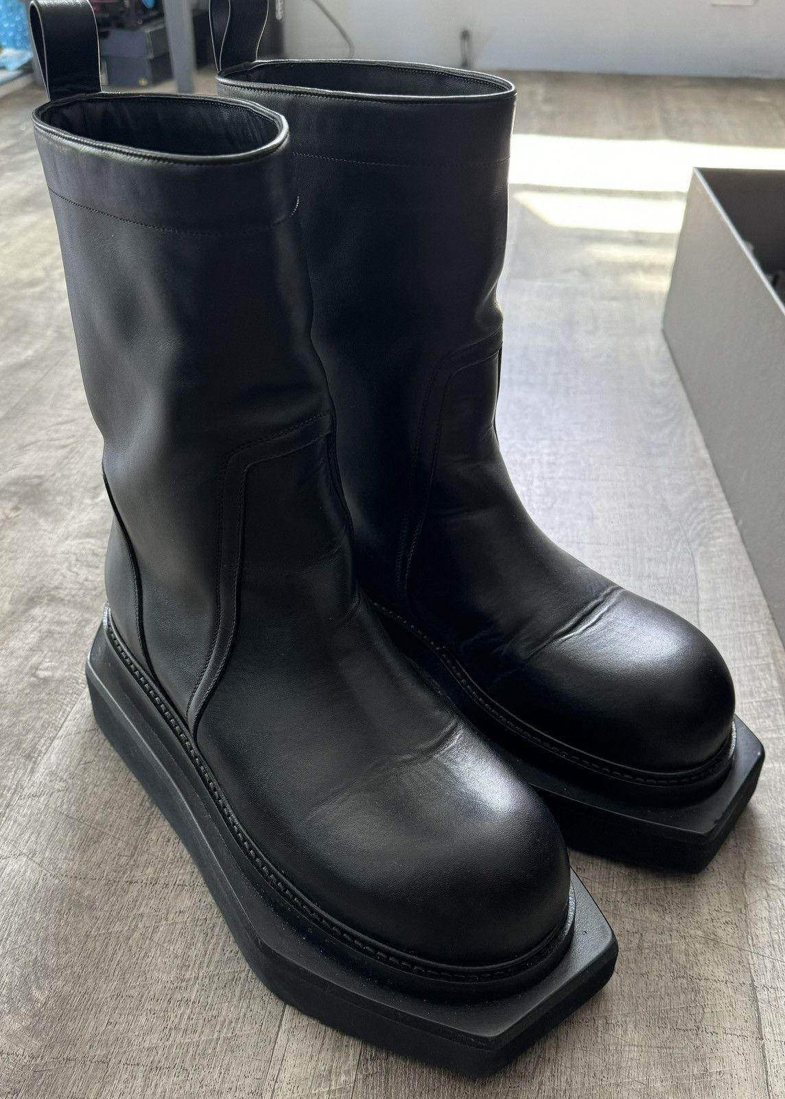 Rick Owens × Rick Owens Drkshdw Rick owens cyclops boots | Grailed