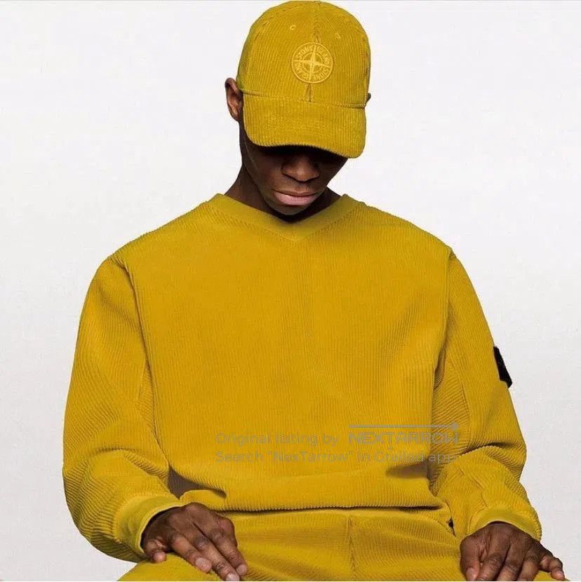 Stone Island stone island corduroy hat in yellow. Size ONE SIZE - 1 Thumbnail