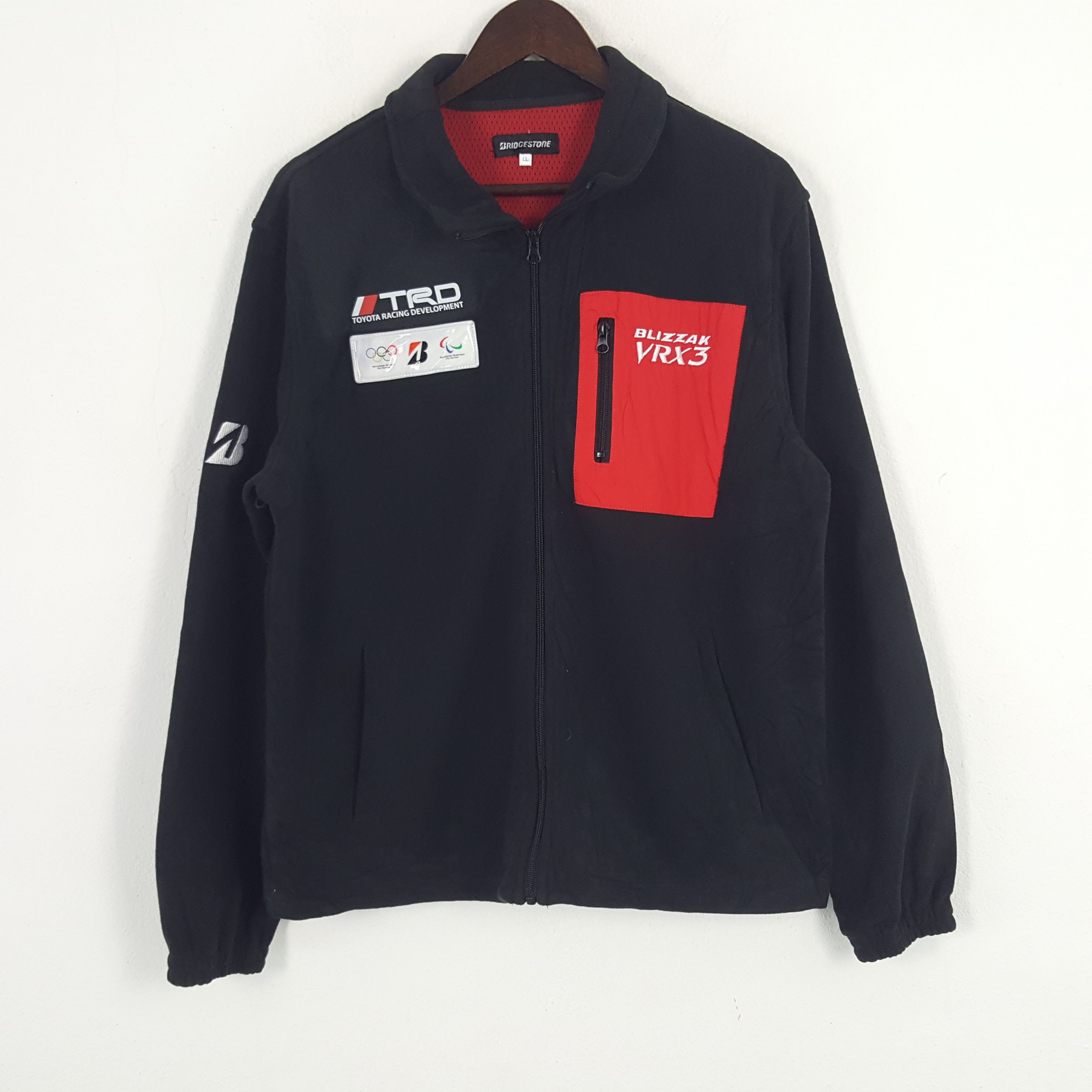 Japanese Brand × Vintage Vintage Bridgestone X TRD Toyota Racing Custom Fleece Jacket Size US M / EU 48-50 / 2 - 3 Thumbnail