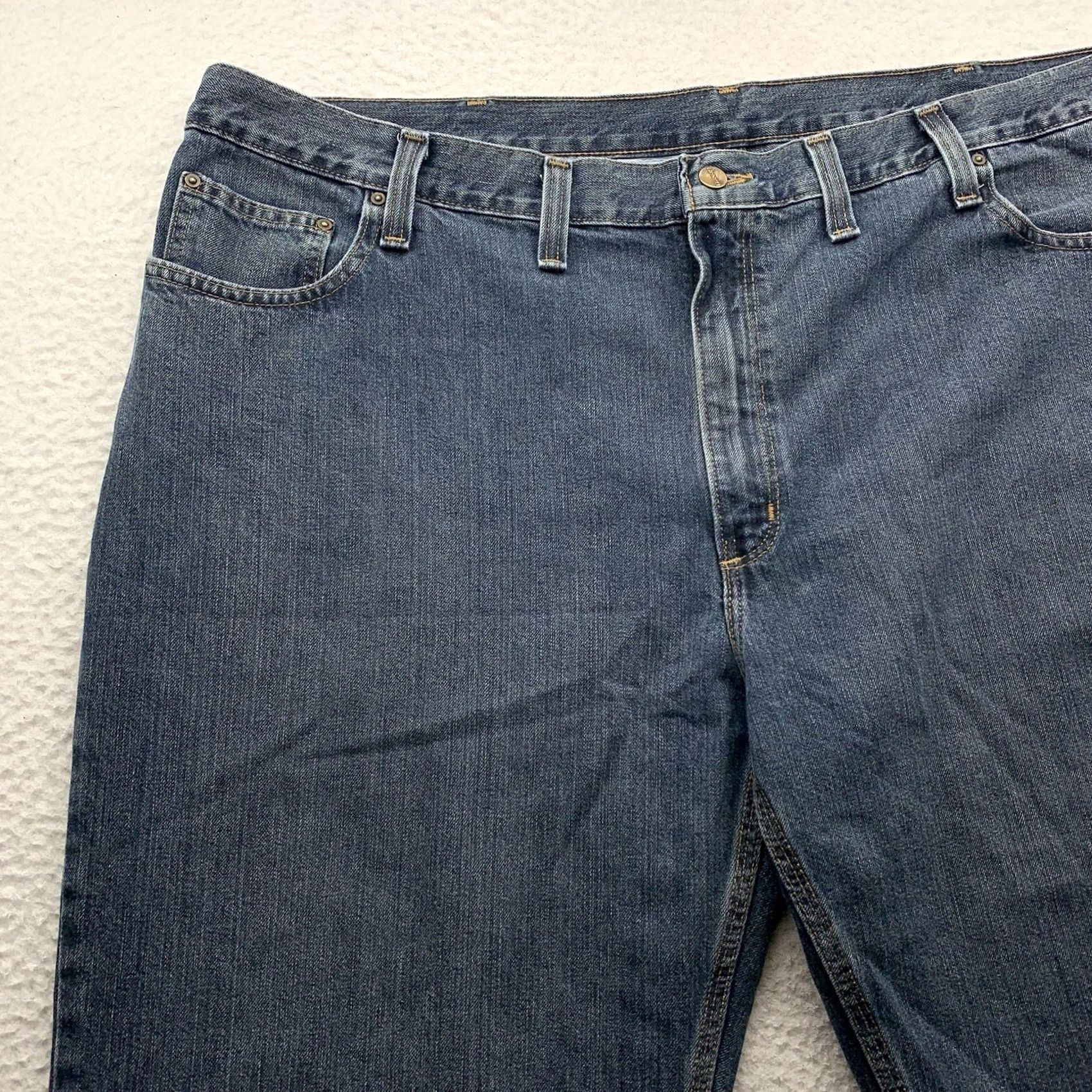 Carhartt Carhartt Jeans Mens 46x30 Relaxed Fit Straight Leg Big Rugged Workwear Blue Size US 30 / EU 46 - 2 Thumbnail