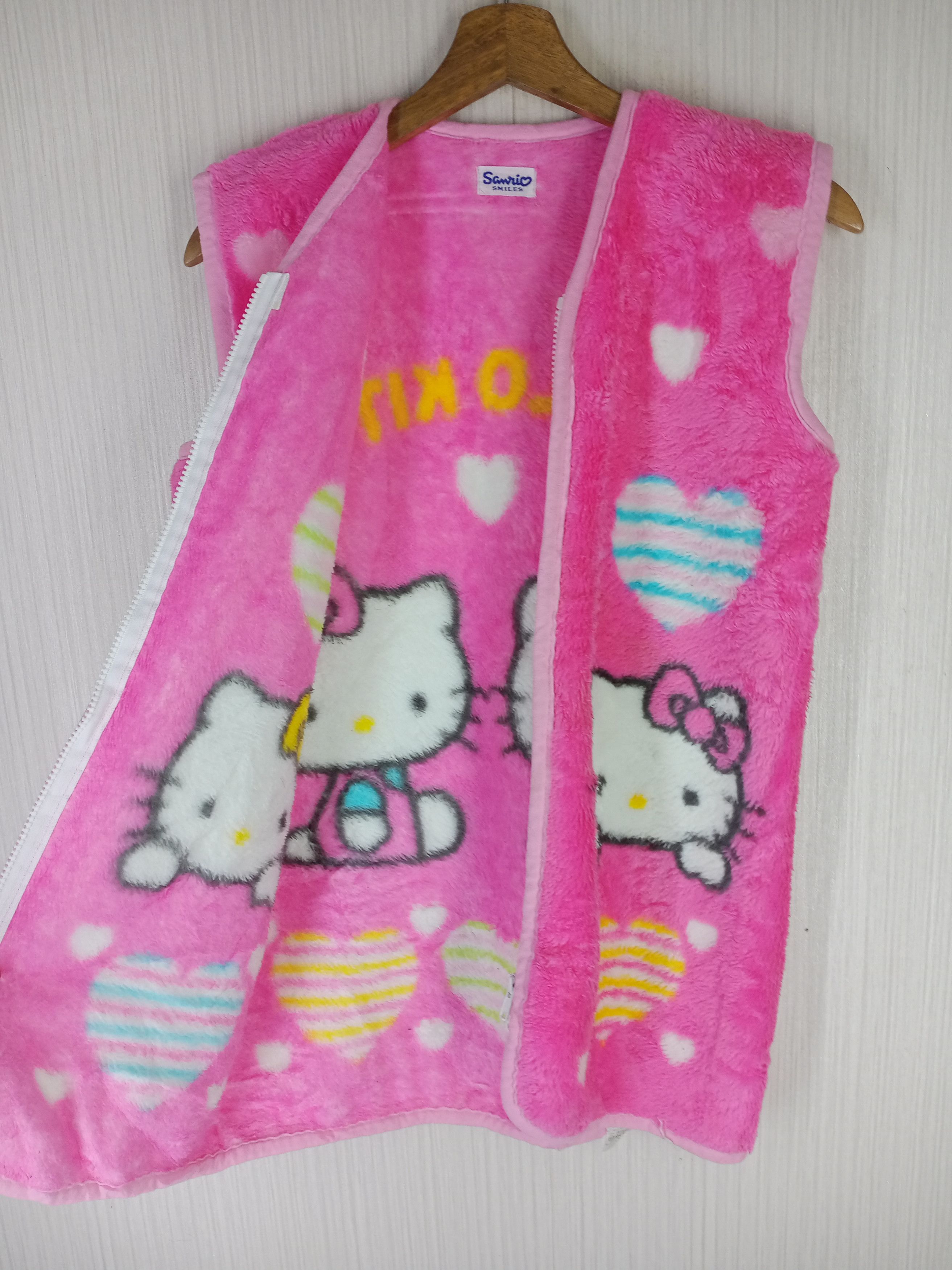 Cartoon Network Vintage Sanrio Hello Kitty Japanese Anime Fleece Vest Size M / US 6-8 / IT 42-44 - 10 Thumbnail