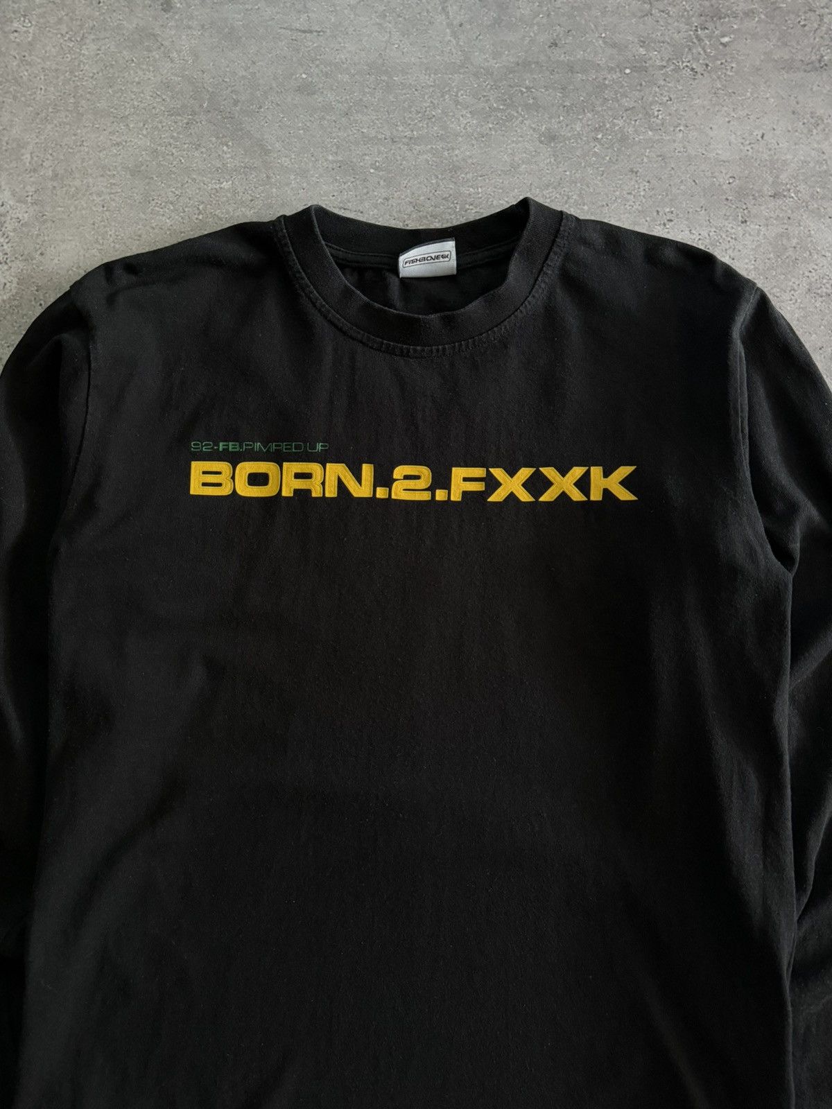 Vintage Vintage Y2K Fishbone ‘Born 2 F**k’ Long Sleeve T-Shirt Size US L / EU 52-54 / 3 - 4 Thumbnail