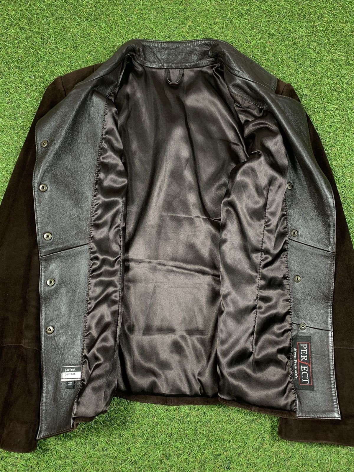 Genuine Leather × Vintage Vintage 90s soft Leather jacket streetwear style size XS Size US XS / EU 42 / 0 - 4 Thumbnail