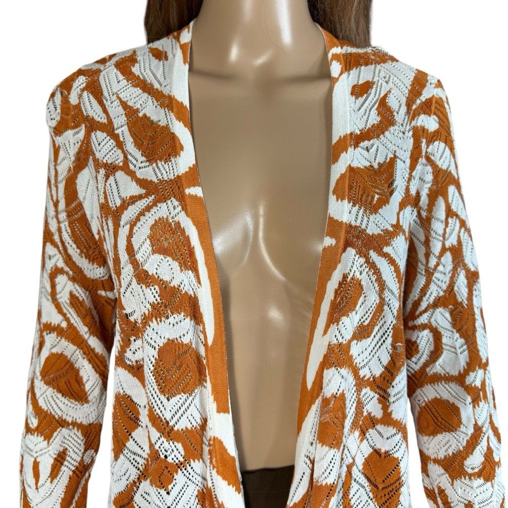 Chicos New Chico's Summer Romance Abstract Cardigan Size 0 US S Size S / US 4 / IT 40 - 9 Thumbnail