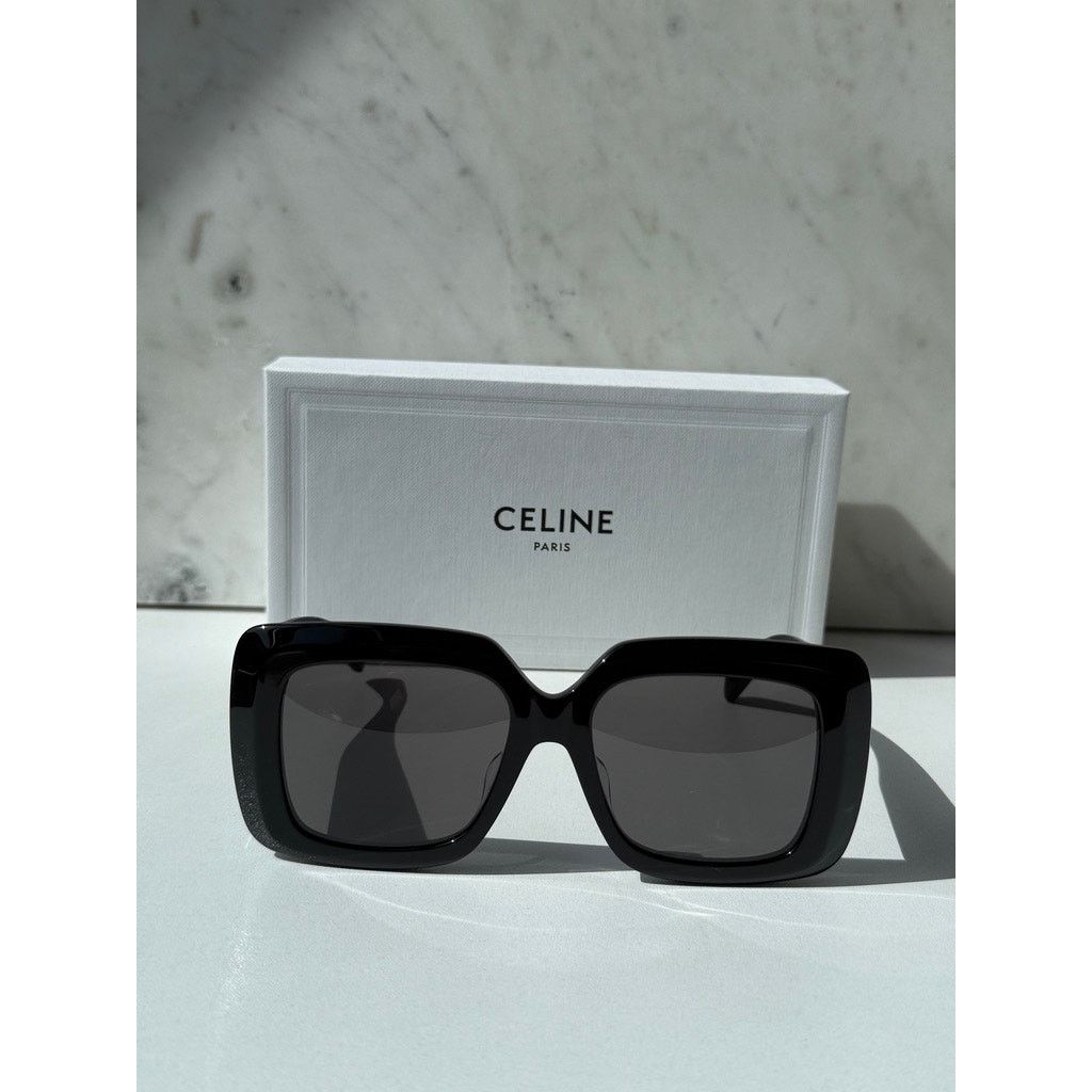 Celine NEW Celine CL40263F 3 Dots Square Sunglasses in Black Size ONE SIZE - 3 Thumbnail