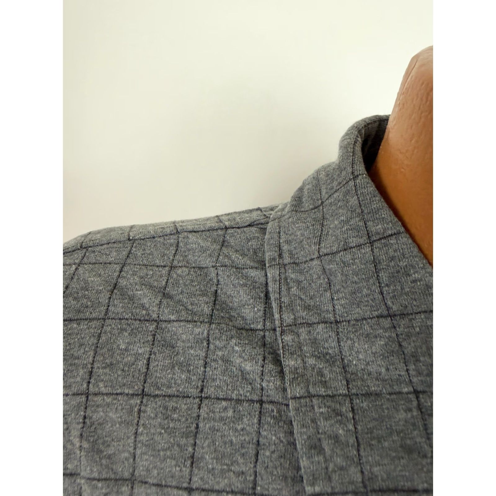 Polo Ralph Lauren VINTAGE Polo Ralph Lauren Polo Shirt Men L Gray Minimal Windowpane Check 90s Logo C POLO Mens Large Gray Size US L / EU 52-54 / 3 - 6 Thumbnail