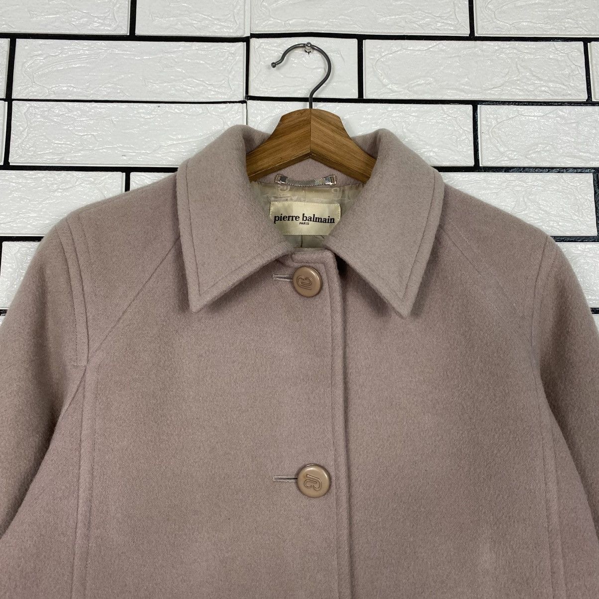 Japanese Brand Vintage Long Jacket Wool Pierre Balmain Size US M / EU 48-50 / 2 - 9 Thumbnail