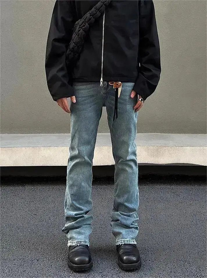 Japanese Brand Straight fit stretch jeans Size US 30 / EU 46 - 5 Thumbnail