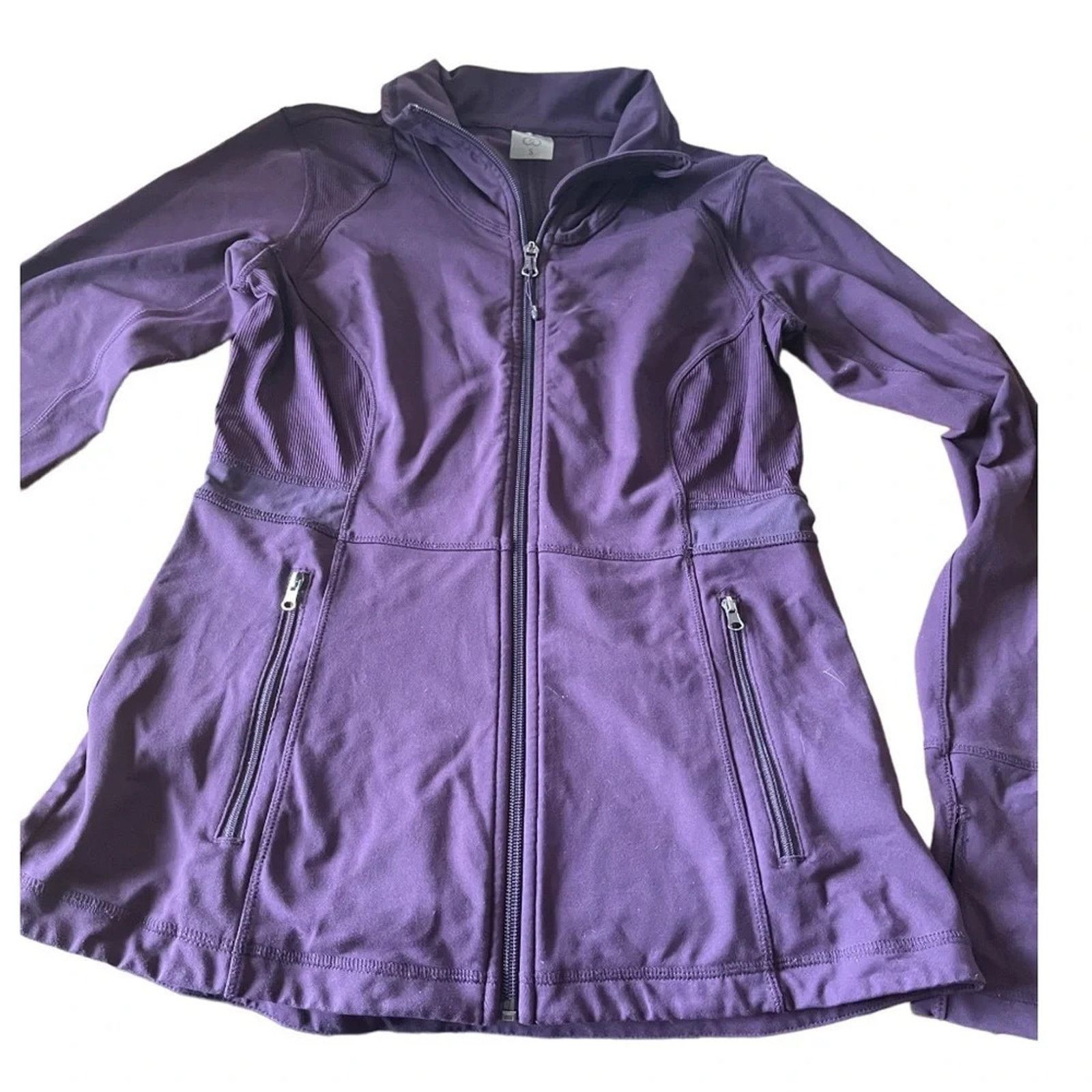 The Unbranded Brand Calia Core Fitness Maroon Zip Up Athletic Jacket, size Small Size S / US 4 / IT 40 - 2 Thumbnail