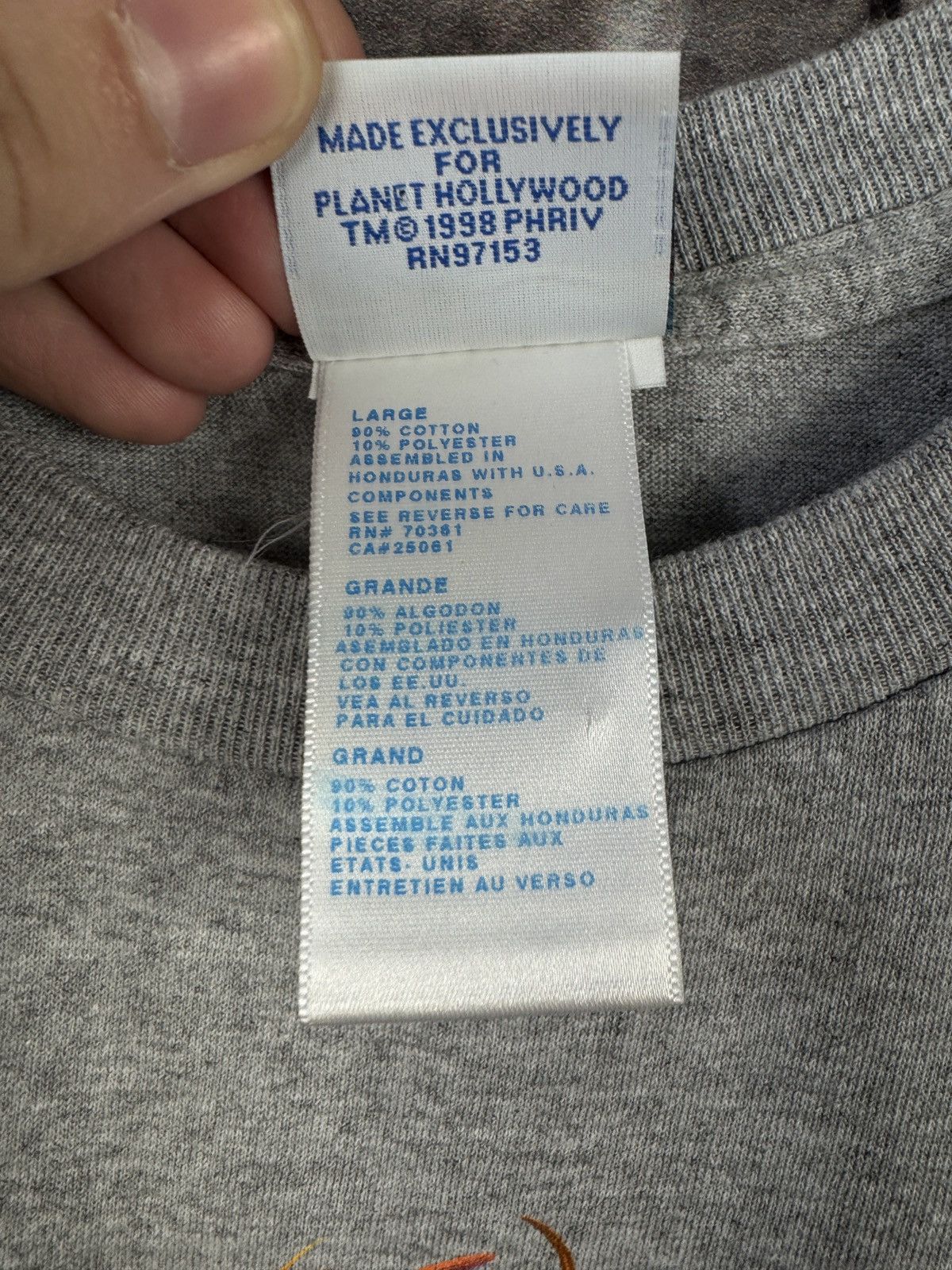 Vintage Men’s Planet Hollywood Orlando 1998 Shirt Sleeveless Size L Size US L / EU 52-54 / 3 - 8 Thumbnail