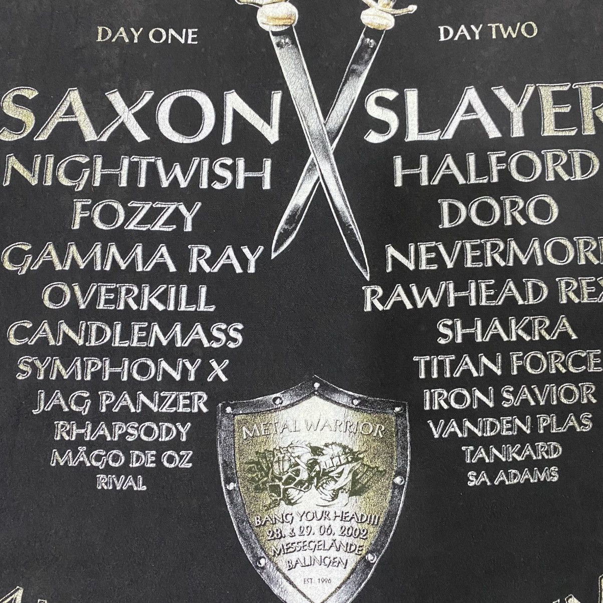 Vintage Vintage Y2K Metal Warrior Bang Your Head (Slayer/Nightwish) Size US XL / EU 56 / 4 - 6 Thumbnail