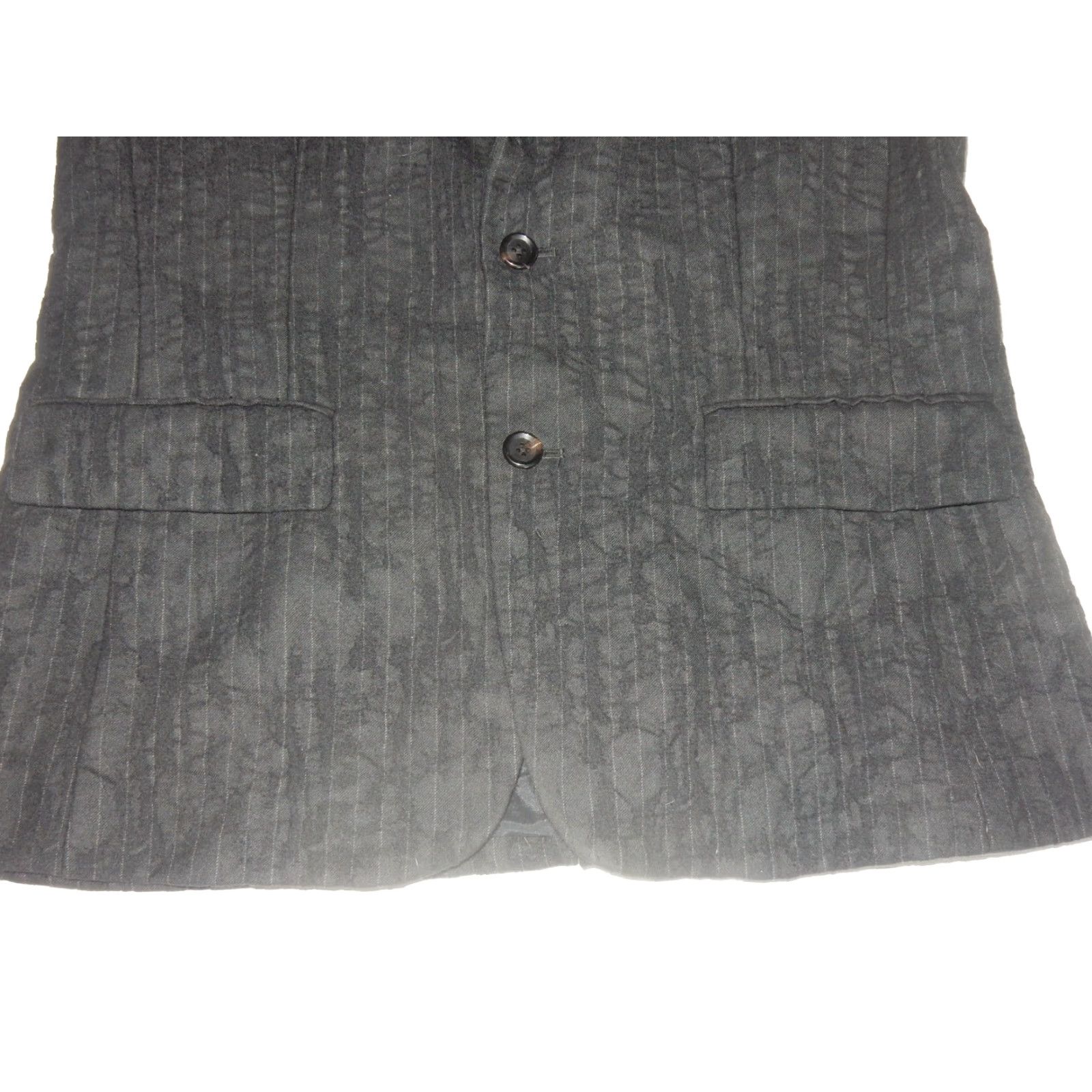 Juicy Couture VINTAGE Juicy Couture Blazer Jacket Men's 40 Black Cotton 2-Button Single Vent 30" Length Size 40R - 3 Thumbnail