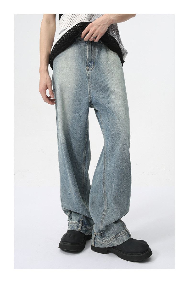 Japanese Brand Japanese style retro men's straight leg loose fit jeans Size US 34 / EU 50 - 1 Thumbnail