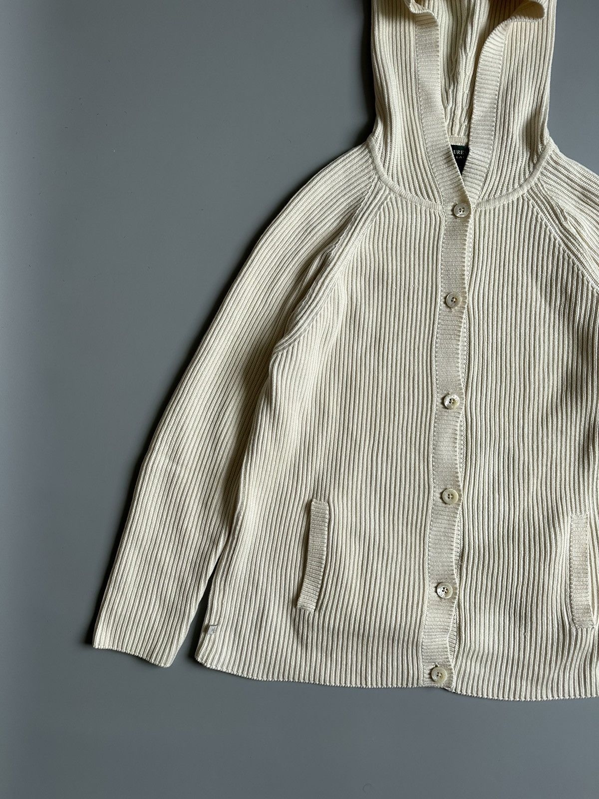 Ralph Lauren Lauren Ralph Lauren Knitted Hooded Button Jacket Size M Size M / US 6-8 / IT 42-44 - 3 Thumbnail