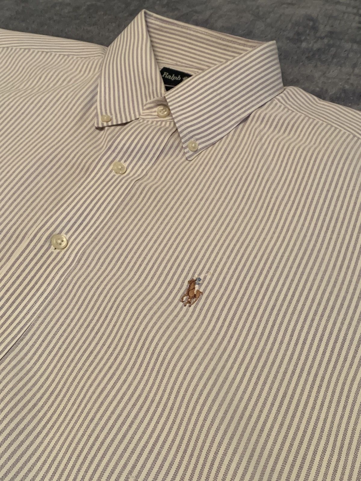 Polo Ralph Lauren Pinstripe Polo Ralph Lauren Button Up (Blake) Size US L / EU 52-54 / 3 - 2 Thumbnail
