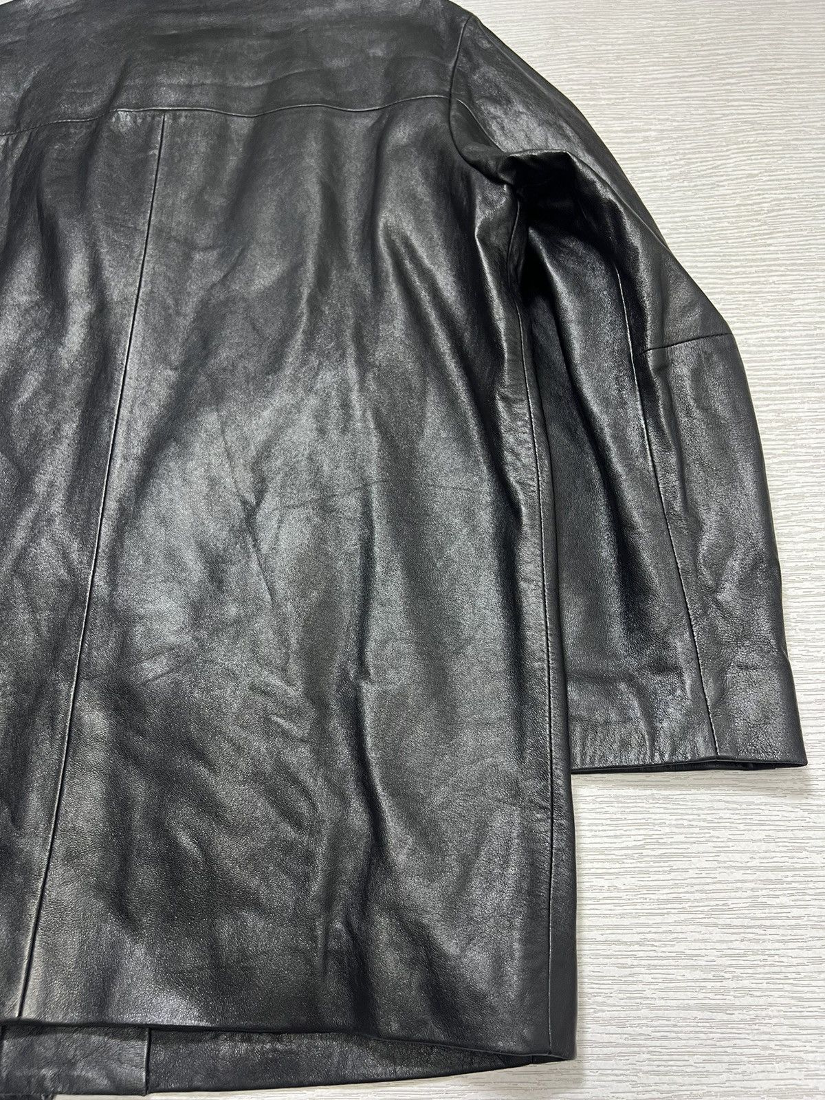 Balenciaga Balenciaga - Vintage - 1997 - Button Up Leather Coat Size US L / EU 52-54 / 3 - 17 Thumbnail