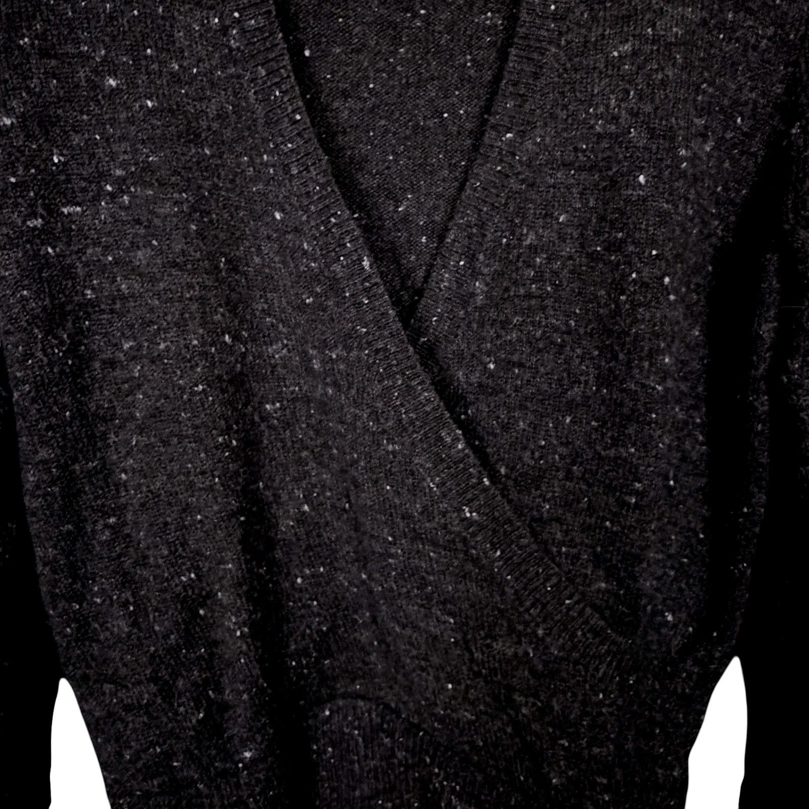 Madewell Madewell Grey Speckle Women XS Wrap Front Wool Blend Sweater Size XS / US 0-2 / IT 36-38 - 3 Thumbnail