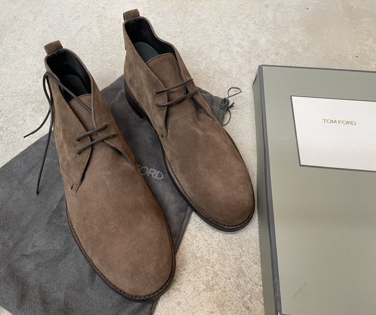 Tom Ford Leather Ankle Boots Size US 10.5 / EU 43-44 - 2 Thumbnail