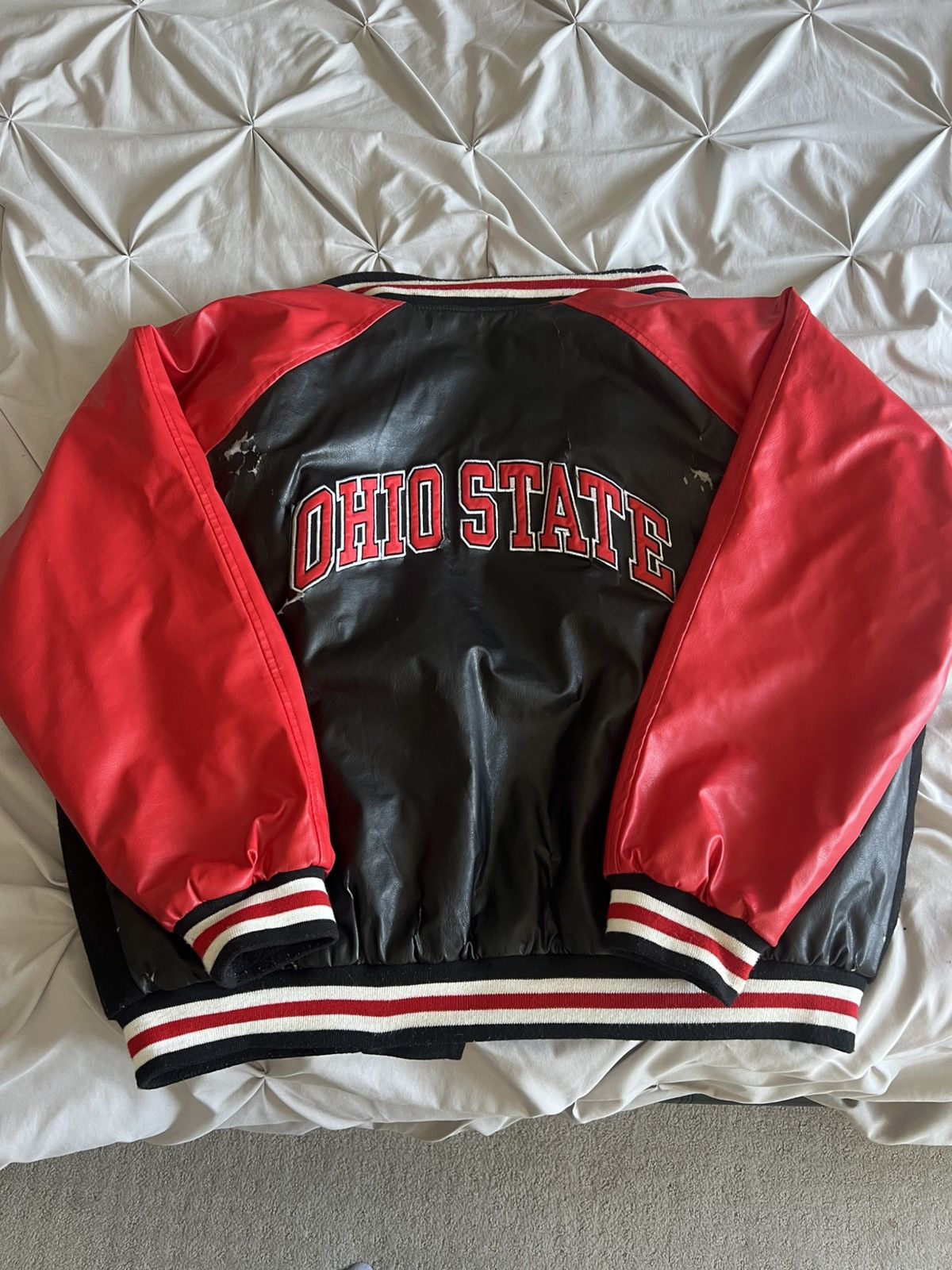 Steve And Barrys Vintage Ohio State Motorcycle Jacket Size US XL / EU 56 / 4 - 1 Thumbnail