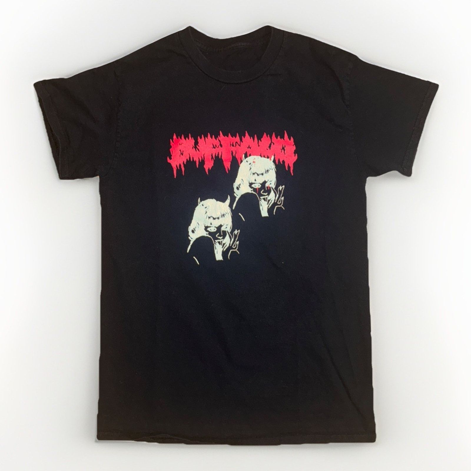 Band Tees × Vintage Buffalo Brand Twins Graphic T-Shirt Black Streetwear M 18x26 Size US L / EU 52-54 / 3 - 1 Thumbnail