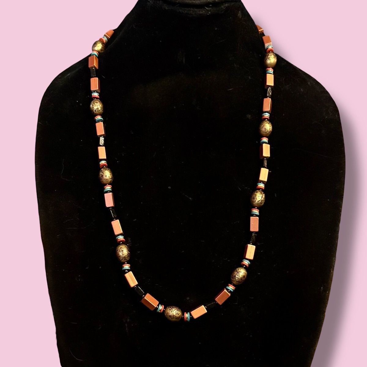 Vintage Vintage Japan long square bead necklace Size ONE SIZE - 1 Thumbnail