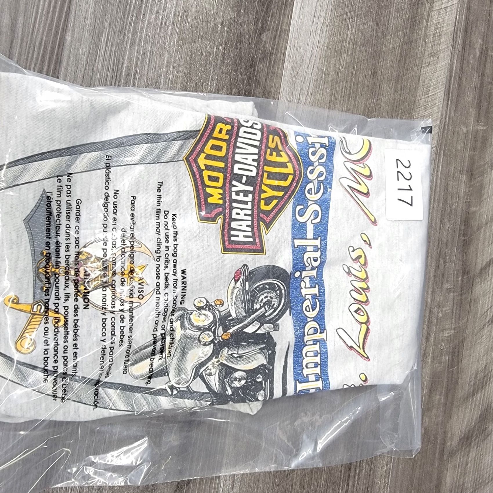 Harley Davidson HARLEY-DAVIDSON shirt XL Vintage Mens T-Shirt White 90s St Louis MO Logo Solid Cotton Crew Neck Size US XL / EU 56 / 4 - 8 Thumbnail