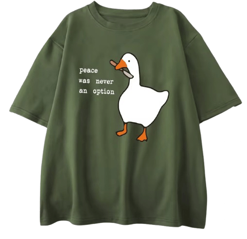 Other Y2K Streetwear Cute Fashion Dark Green T-Shirt Graphic Tees Size US XL / EU 56 / 4 - 1 Thumbnail