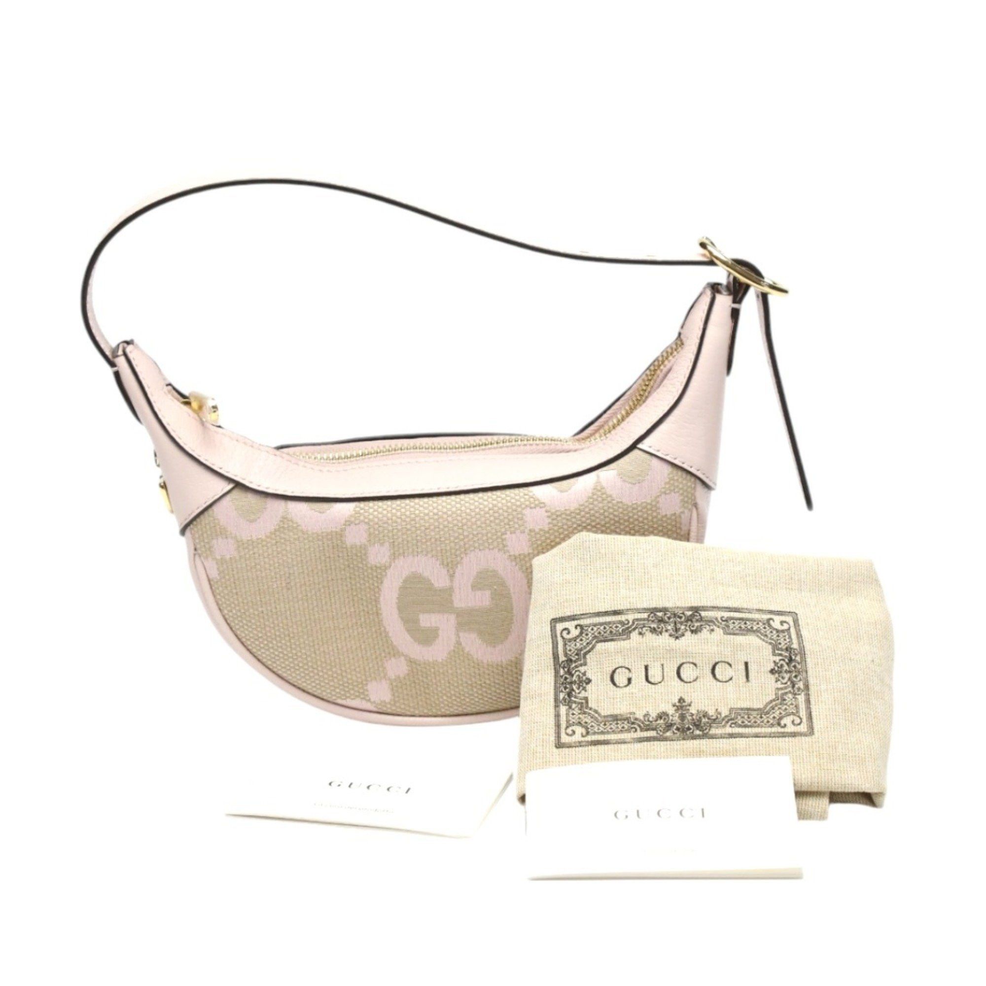 Gucci GUCCI Handbag Ophidia Jumbo GG Bag Canvas ?658551 Pink Size ONE SIZE - 1 Thumbnail