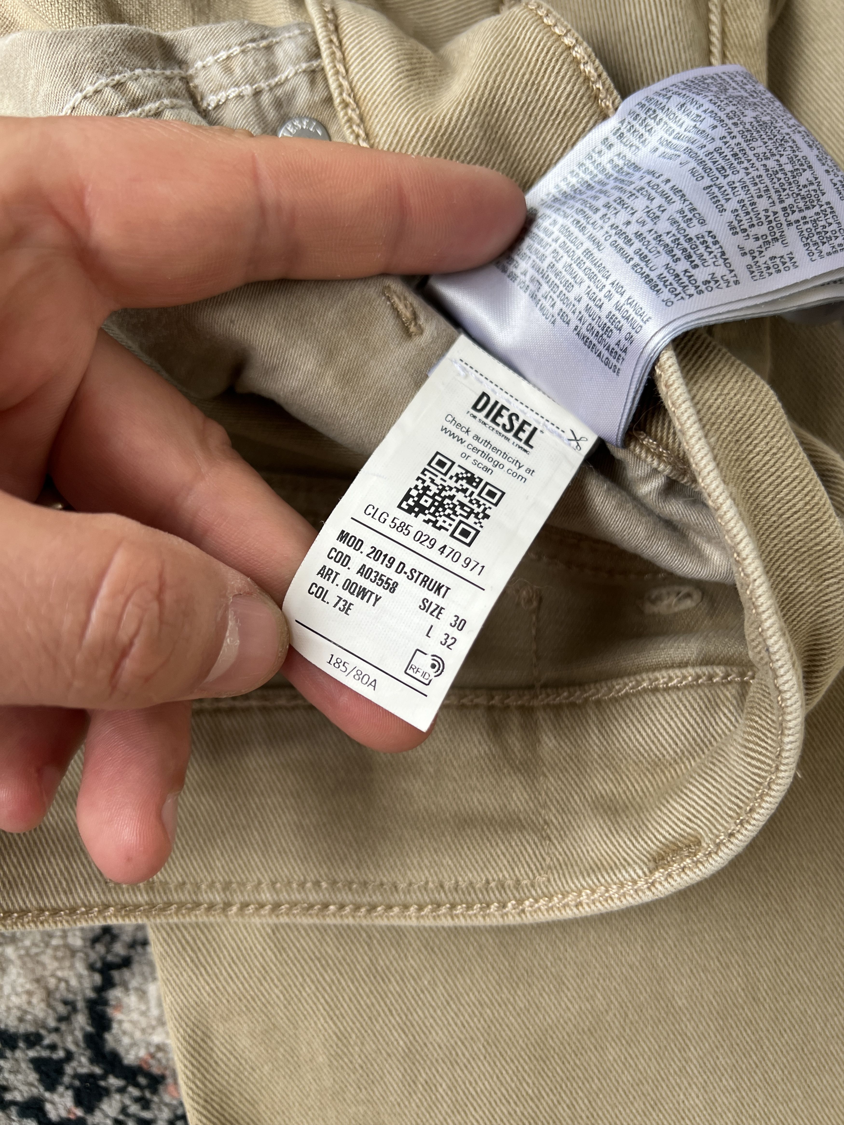 Diesel Diesel D-Strukt Jeans Size US 30 / EU 46 - 15 Thumbnail
