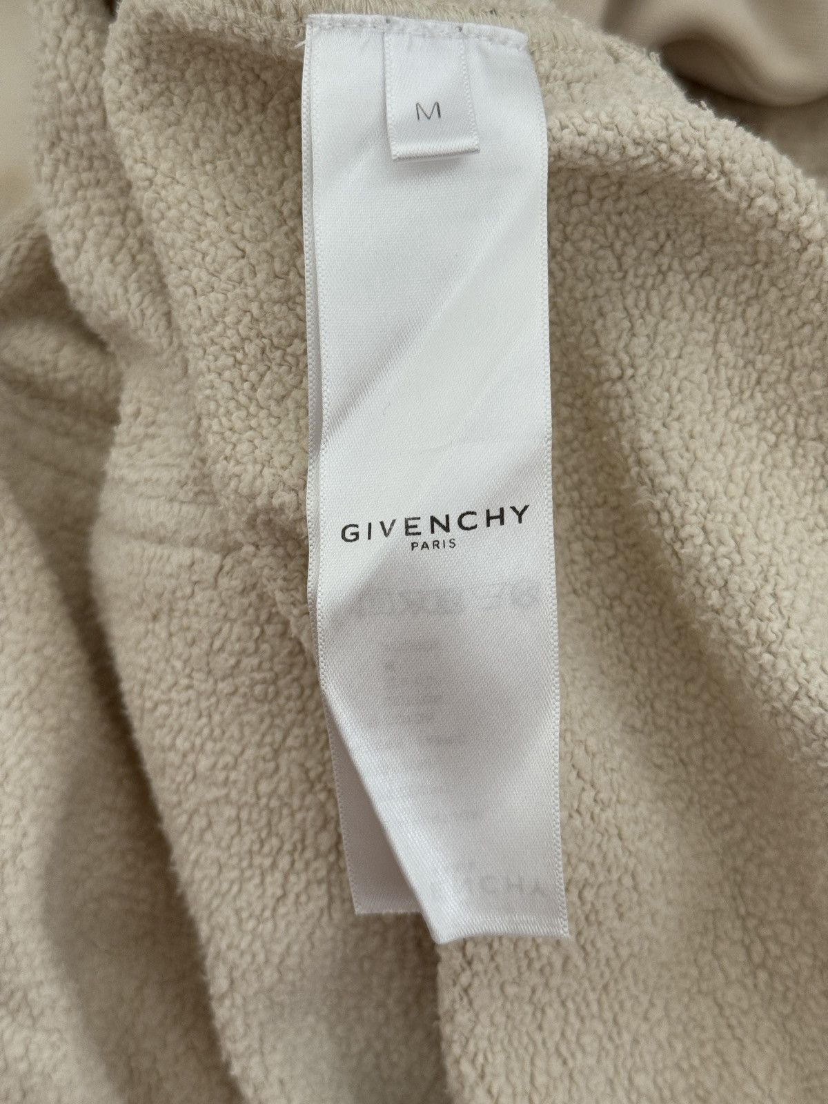 Givenchy Givenchy "After Laughter Comes Tears" Oversized Hoodie Beige Size US M / EU 48-50 / 2 - 8 Thumbnail