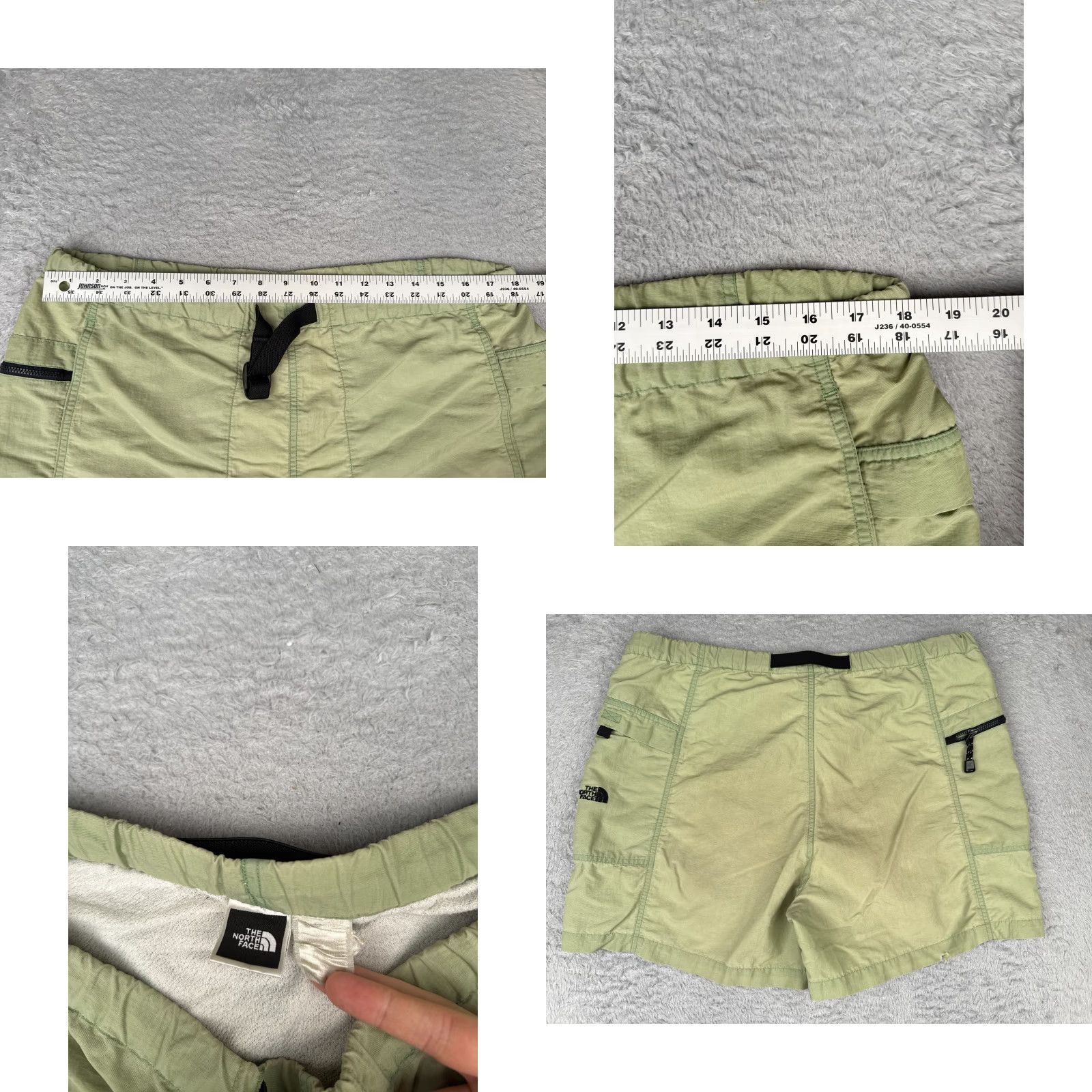 The North Face The North Face Cargo Shorts Womens Large Green Belted 5" Hiking Activewear Size 36" / US 14 / IT 50 - 8 Thumbnail