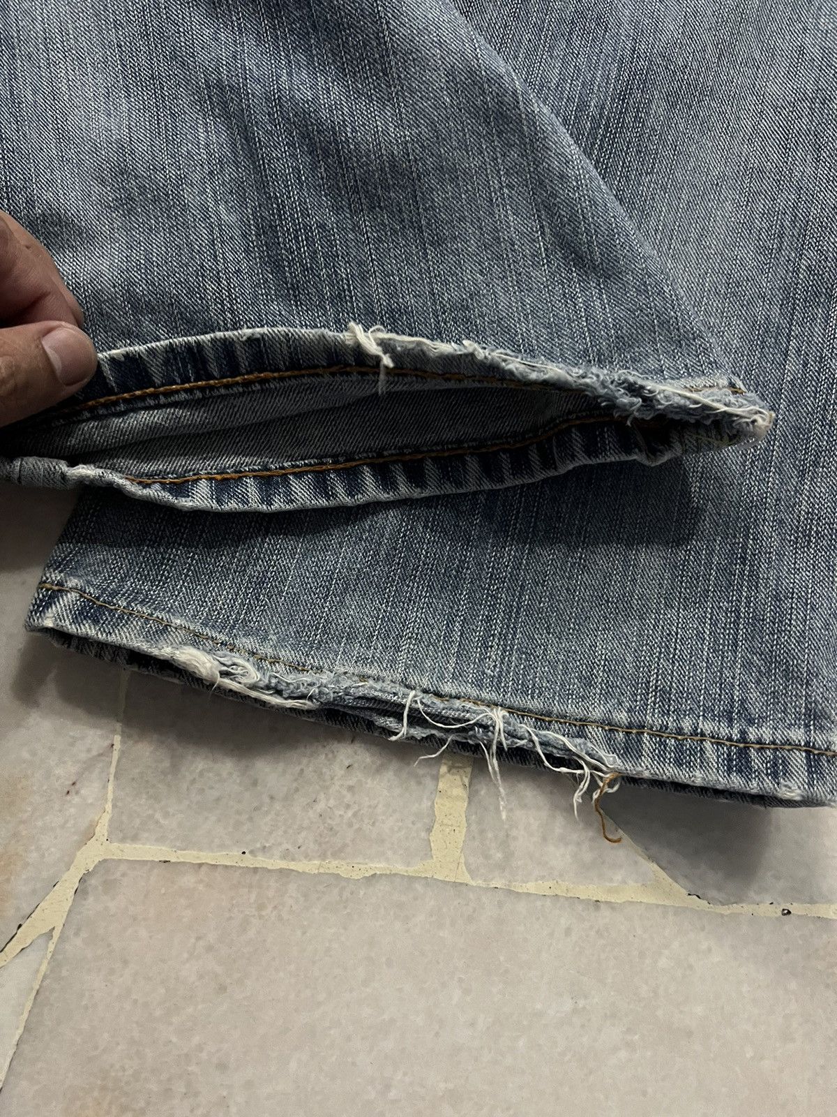 Edwin × If Six Was Nine × Japanese Brand 💥Flare💥Vintage Edwin Backle Back Faded Washed Jeans Size US 28 / EU 44 - 14 Thumbnail